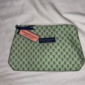 Vineyard Vines Mint Green Patterned Pouch